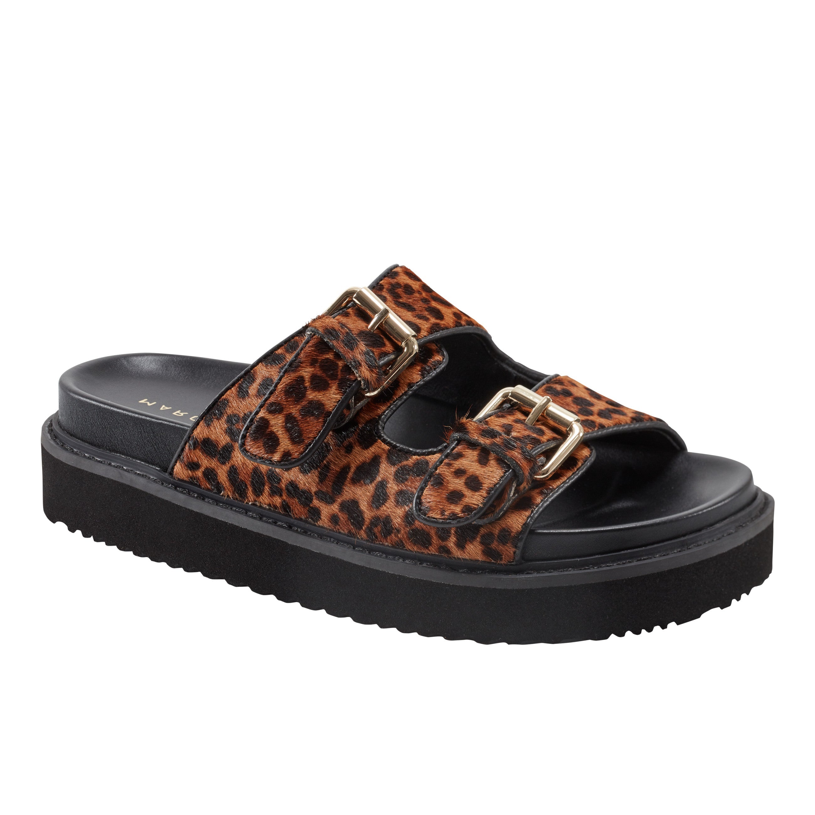 Marc Fisher Agusta Studded Slide Sandal | Leopard
