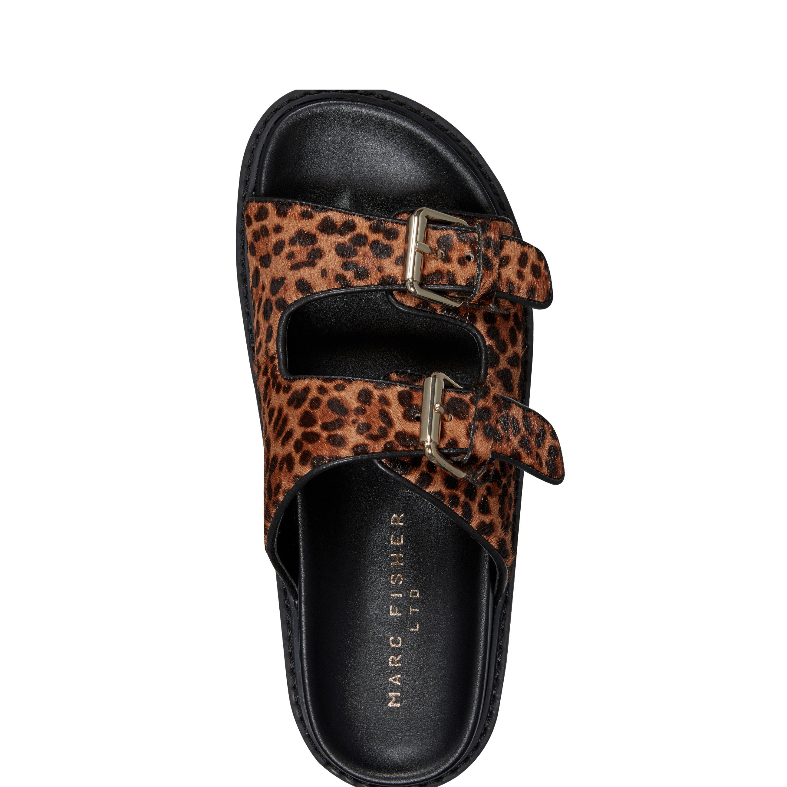 Marc Fisher Agusta Studded Slide Sandal | Leopard