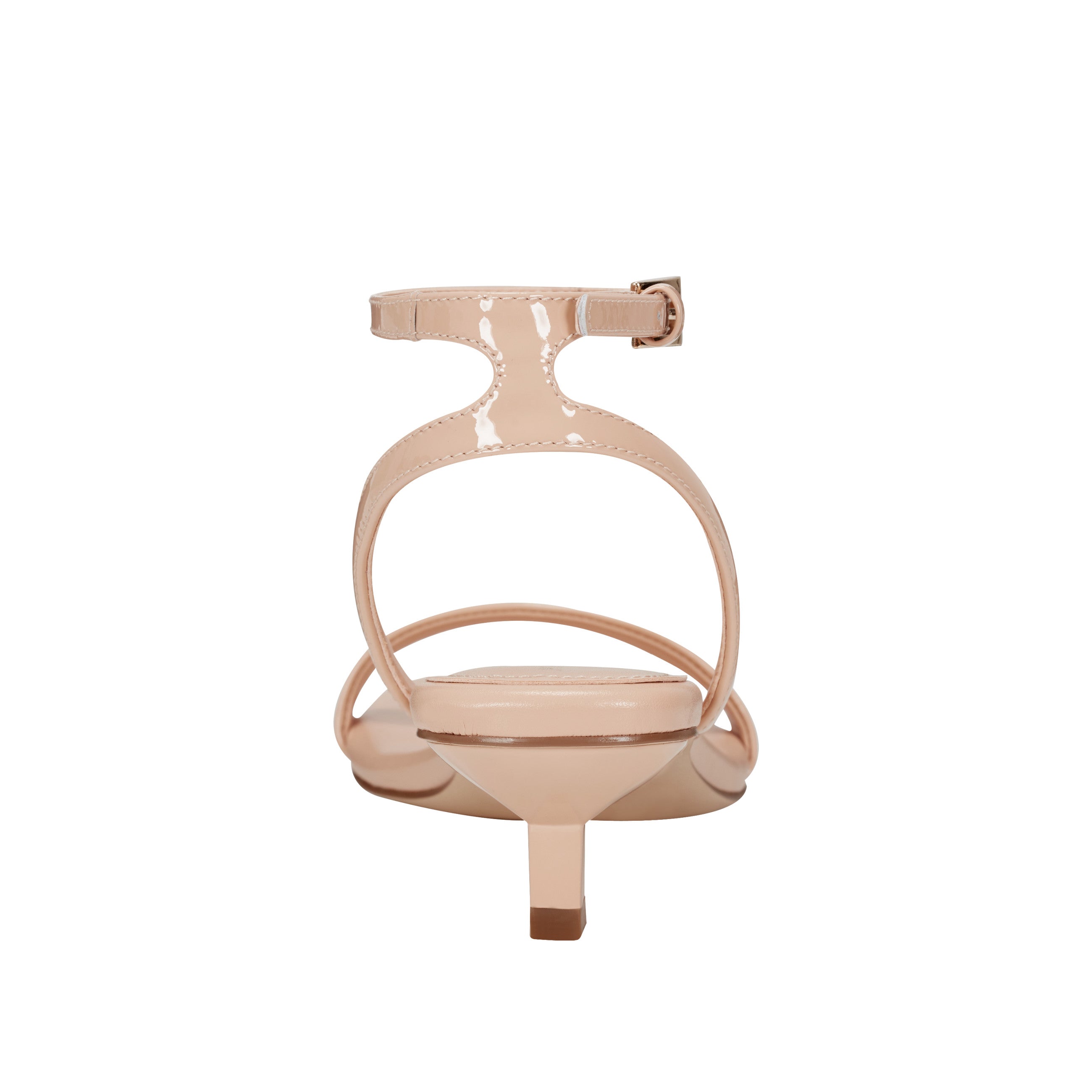 Marc Fisher Alona Ankle Strap Sandal | Natural Patent Leather
