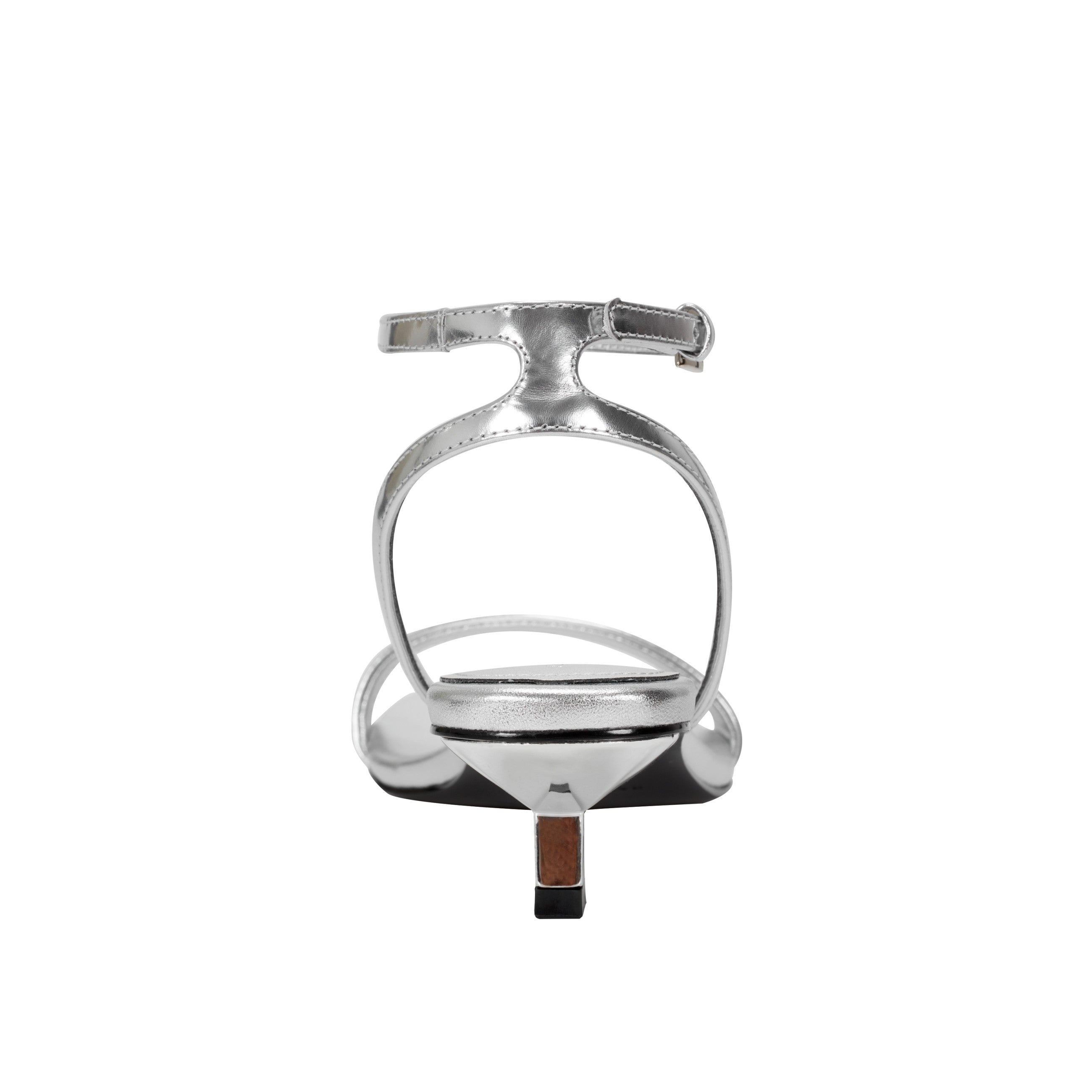 Marc Fisher Alona Ankle Strap Sandal | Silver Leather