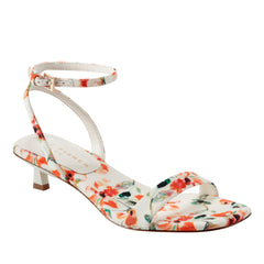Marc Fisher Alona Ankle Strap Sandal | White Floral