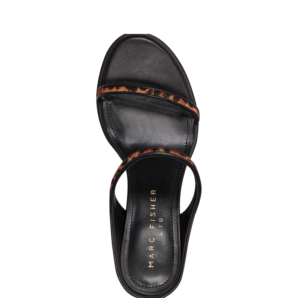 Marc Fisher Alonde Heeled Slide Sandal | Leopard