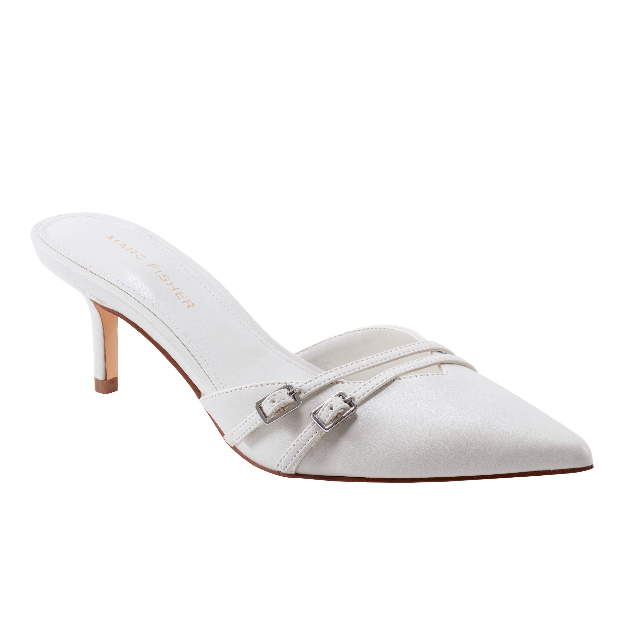 Marc Fisher Amilia Pointy Tole Dress Mule | Chic Cream