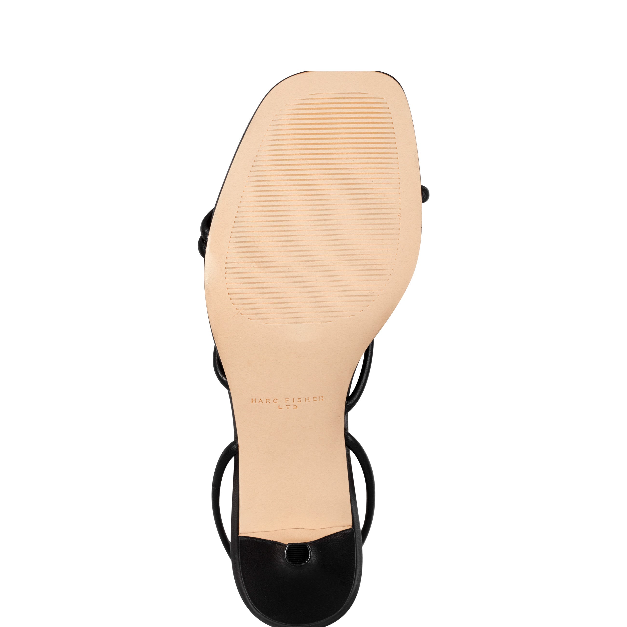 Marc Fisher Ballen Ankle Strap Sandal | Black Leather