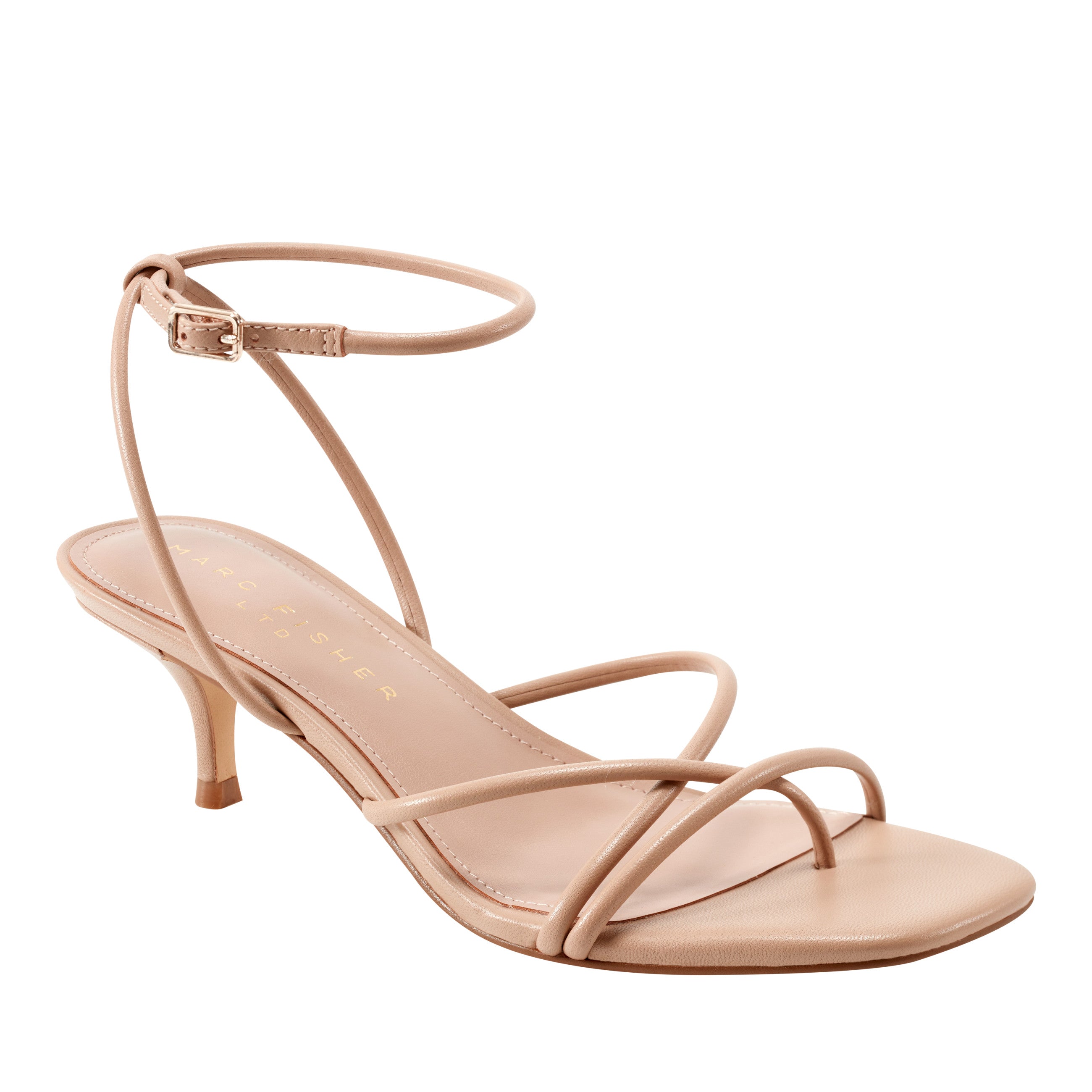 Marc Fisher Ballen Ankle Strap Sandal | Natural Leather