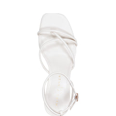 Marc Fisher Ballen Ankle Strap Sandal | White Leather