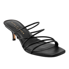 Marc Fisher Banna Strappy Dress Sandal | Black Leather