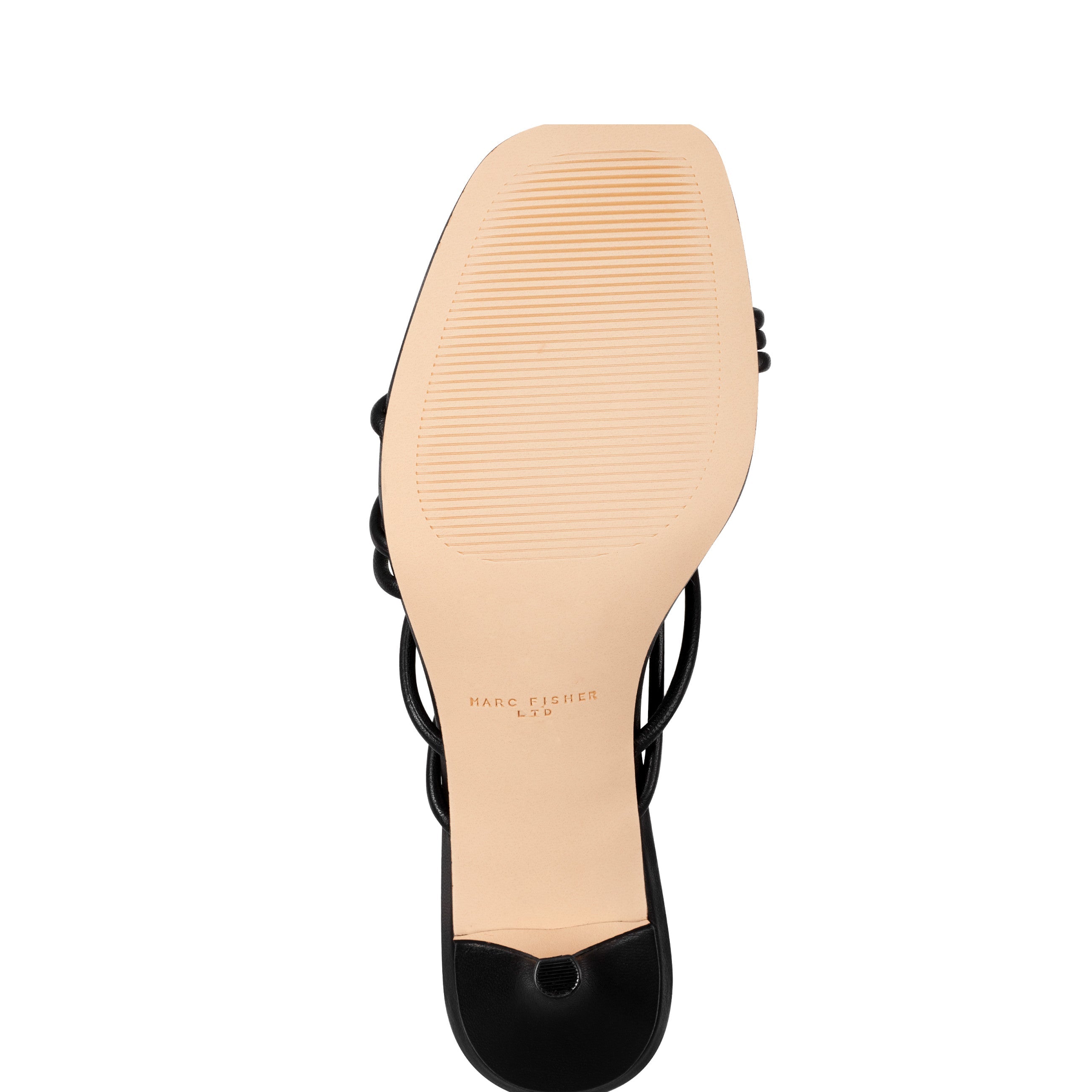 Marc Fisher Banna Strappy Dress Sandal | Black Leather