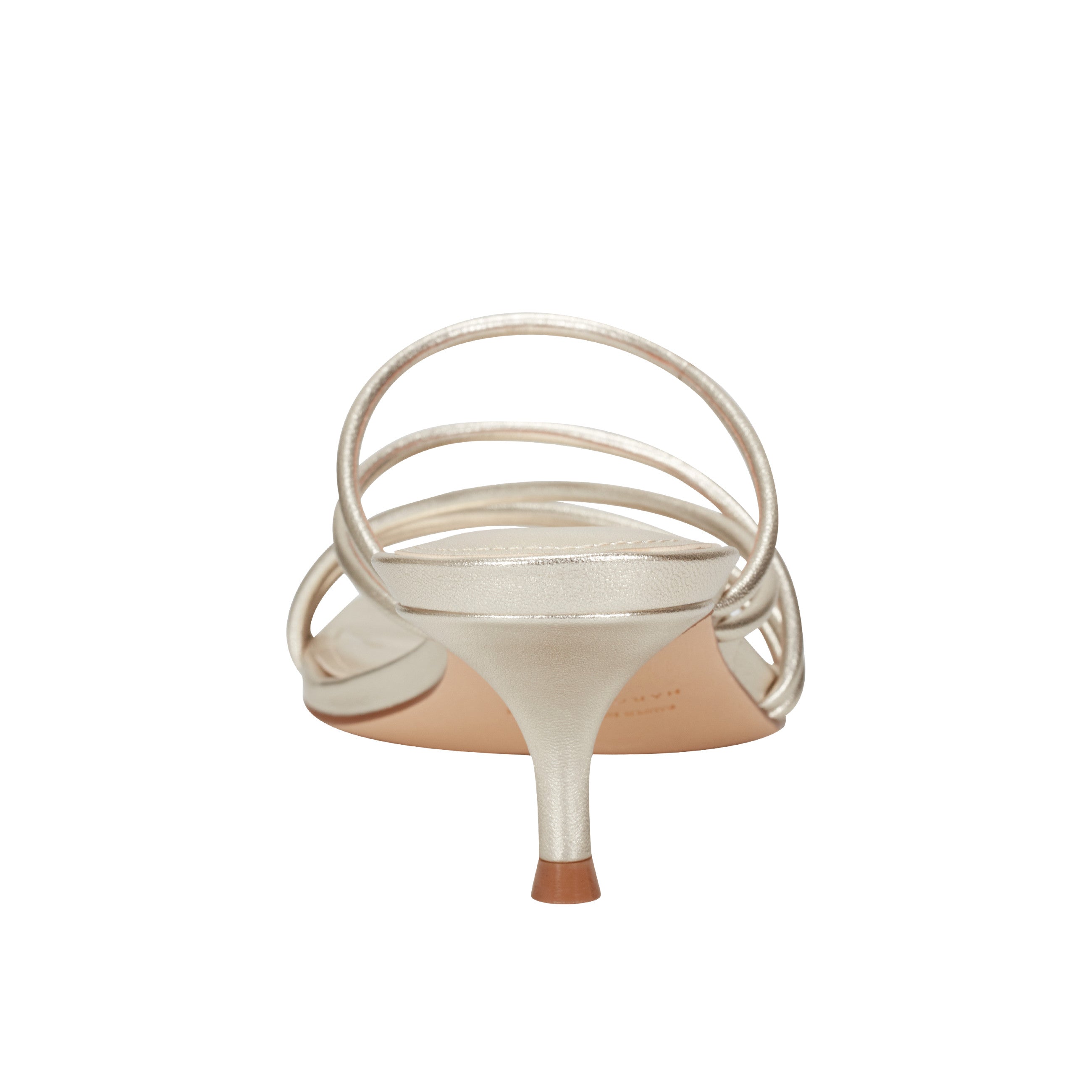 Marc Fisher Banna Strappy Dress Sandal | Gold Leather