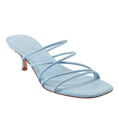 Marc Fisher Banna Strappy Dress Sandal | Light Blue Leather