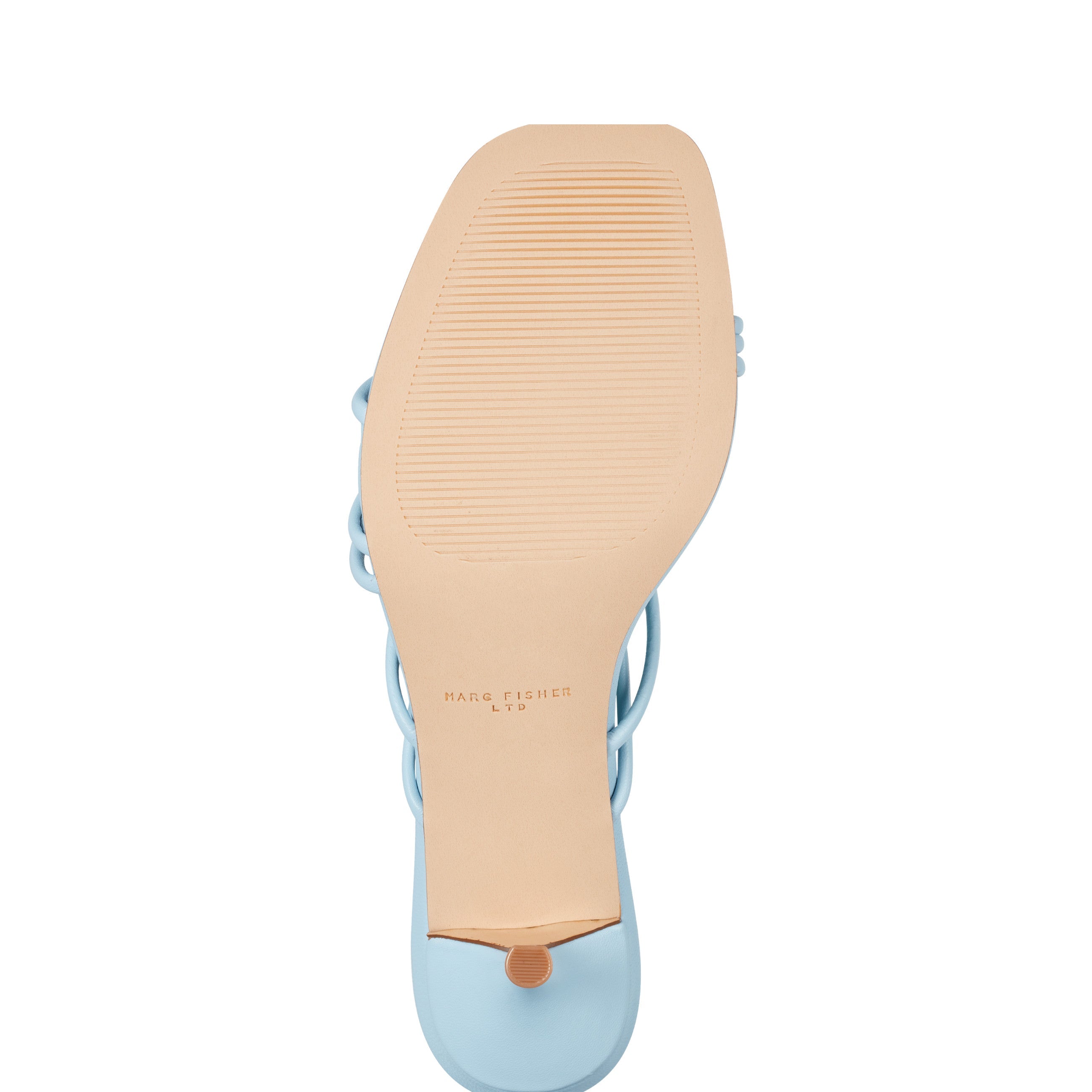 Marc Fisher Banna Strappy Dress Sandal | Light Blue Leather