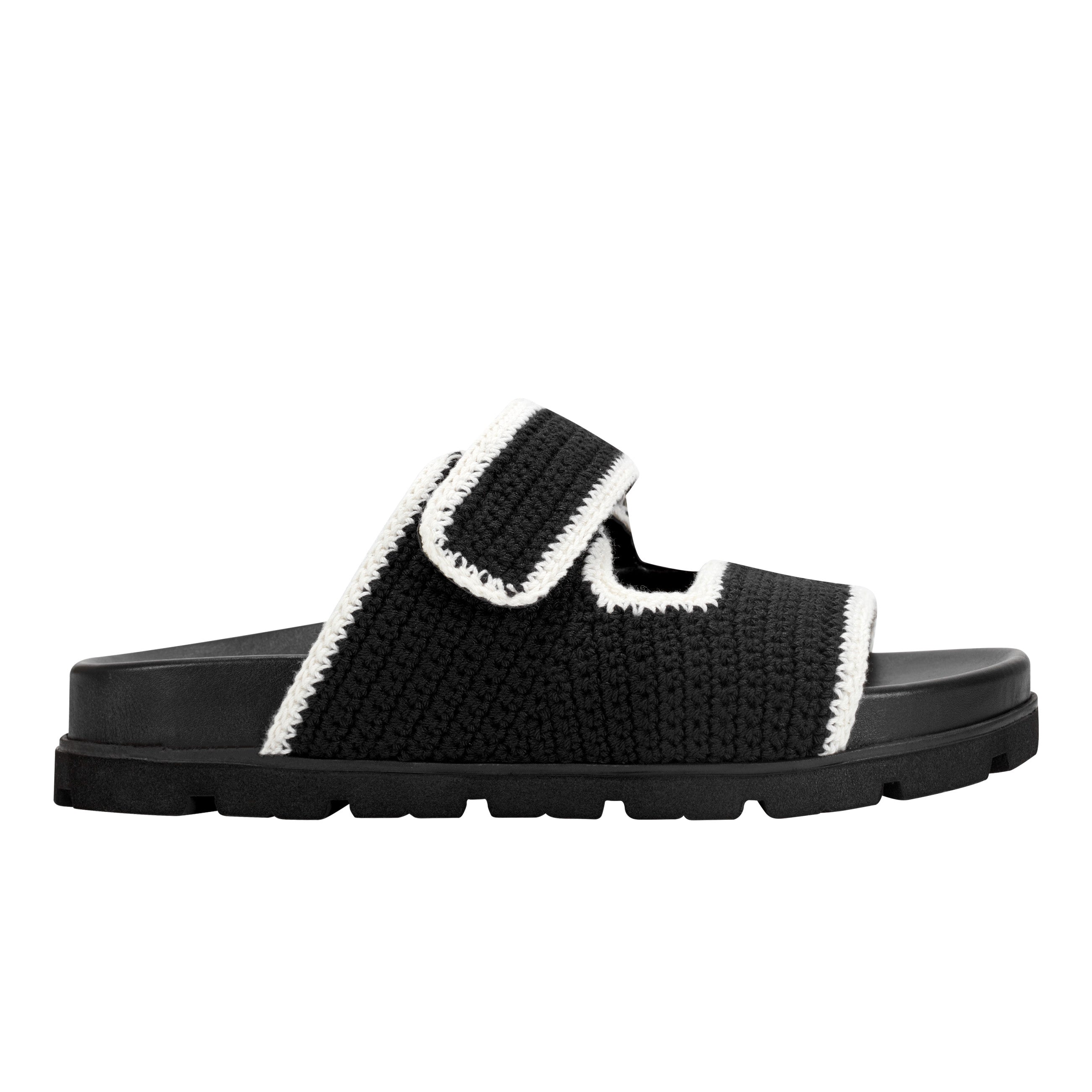 Marc Fisher Brinleys Footbed Sandal | Black/Cream