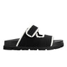 Marc Fisher Brinleys Footbed Sandal | Black/Cream