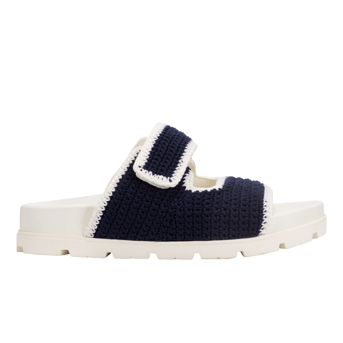 Marc Fisher Brinleys Footbed Sandal | Navy/Cream