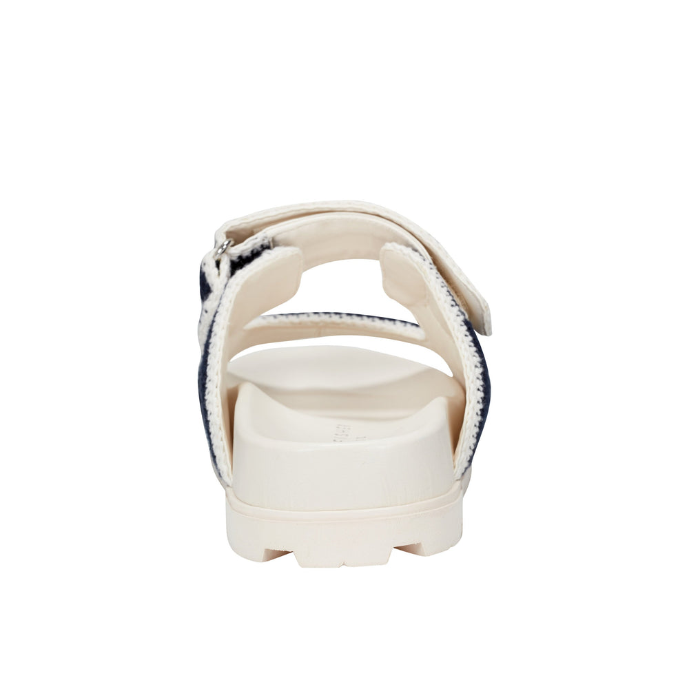 Marc Fisher Brinleys Footbed Sandal | Navy/Cream