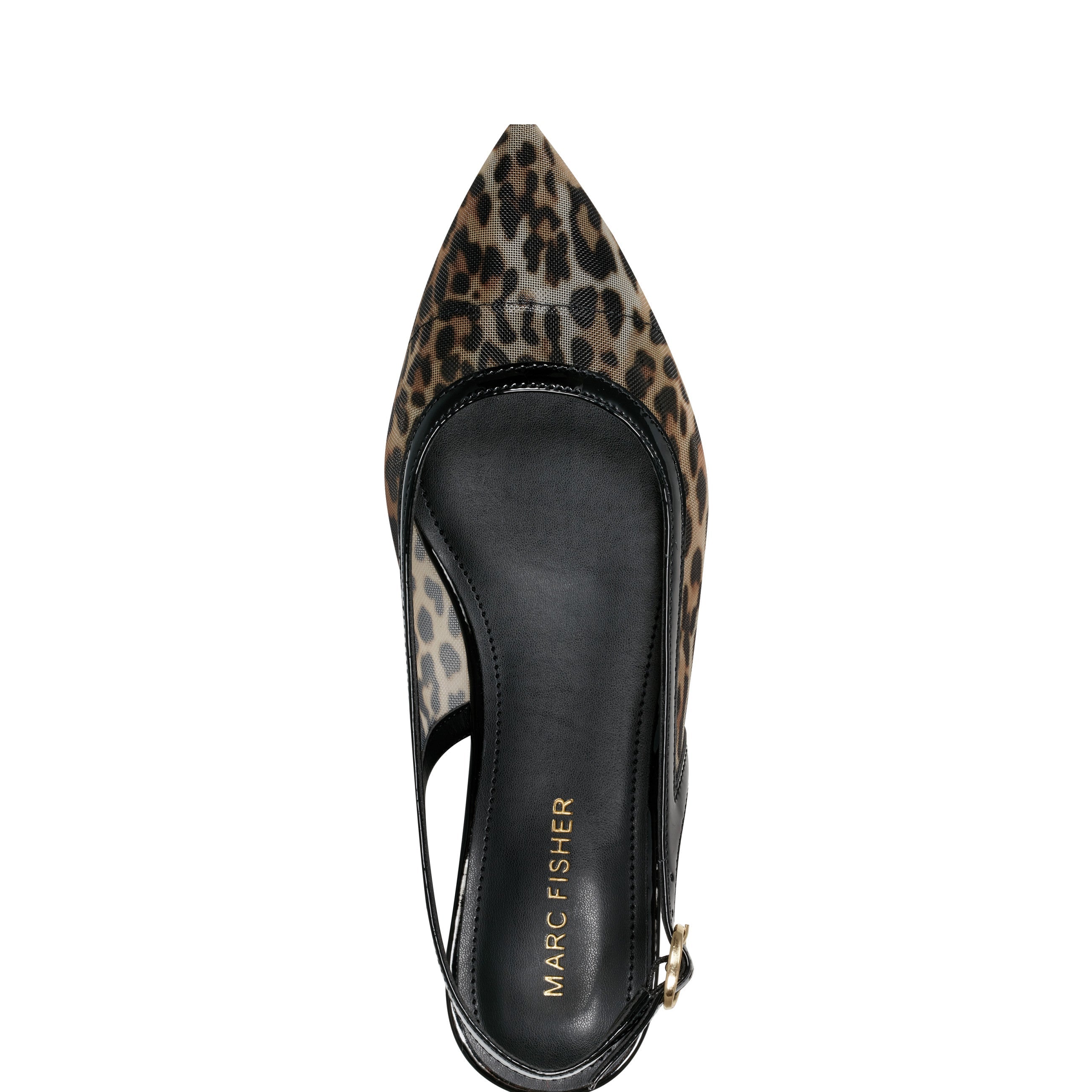 Marc Fisher Erisa Slingback Flat | Leopard Mesh