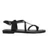 Marc Fisher Gerty Strappy Flat Sandal | Black Leather