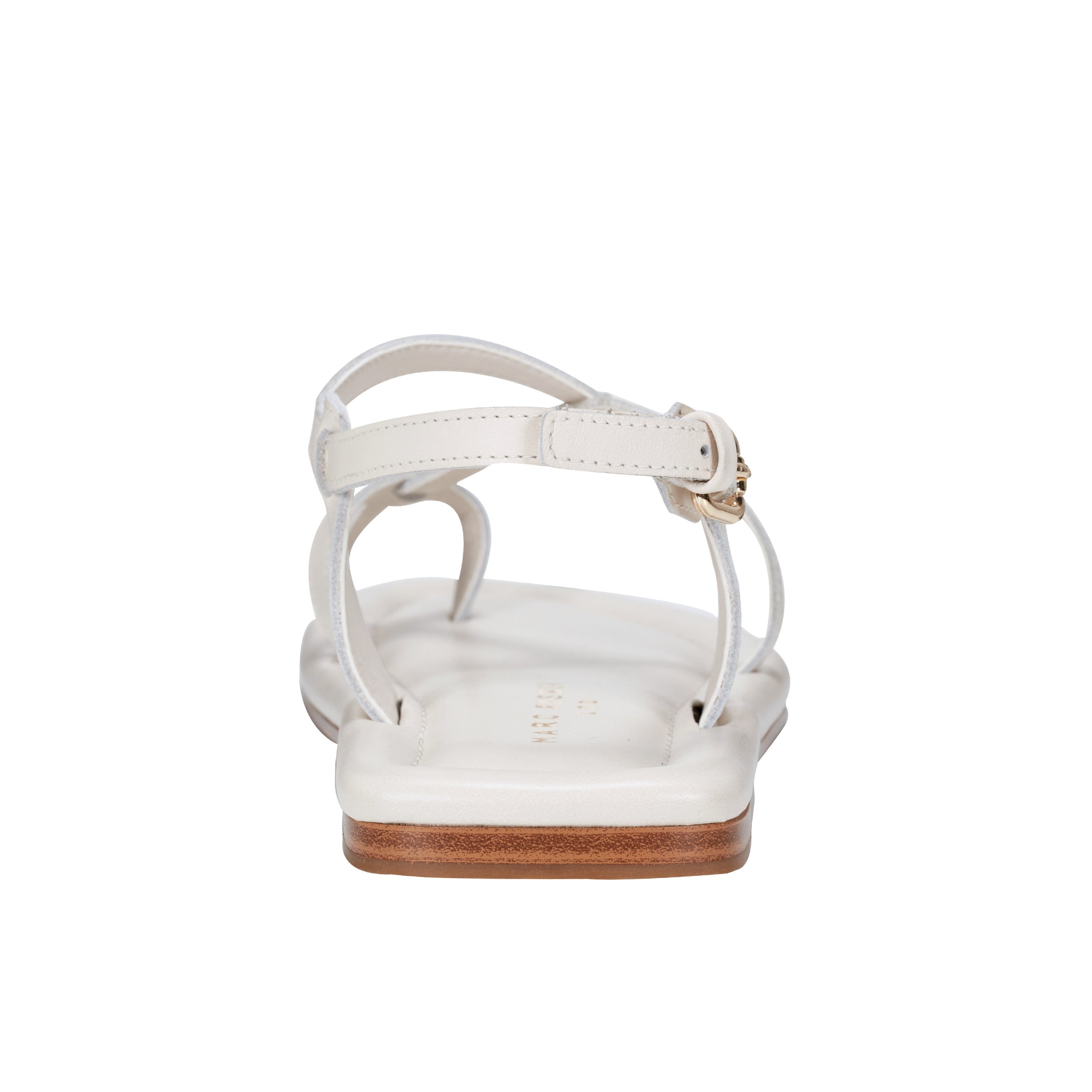 Marc Fisher Gerty Strappy Flat Sandal | Chic Cream Leather