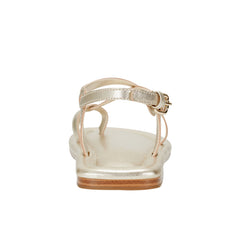 Marc Fisher Gerty Strappy Flat Sandal | Gold Leather