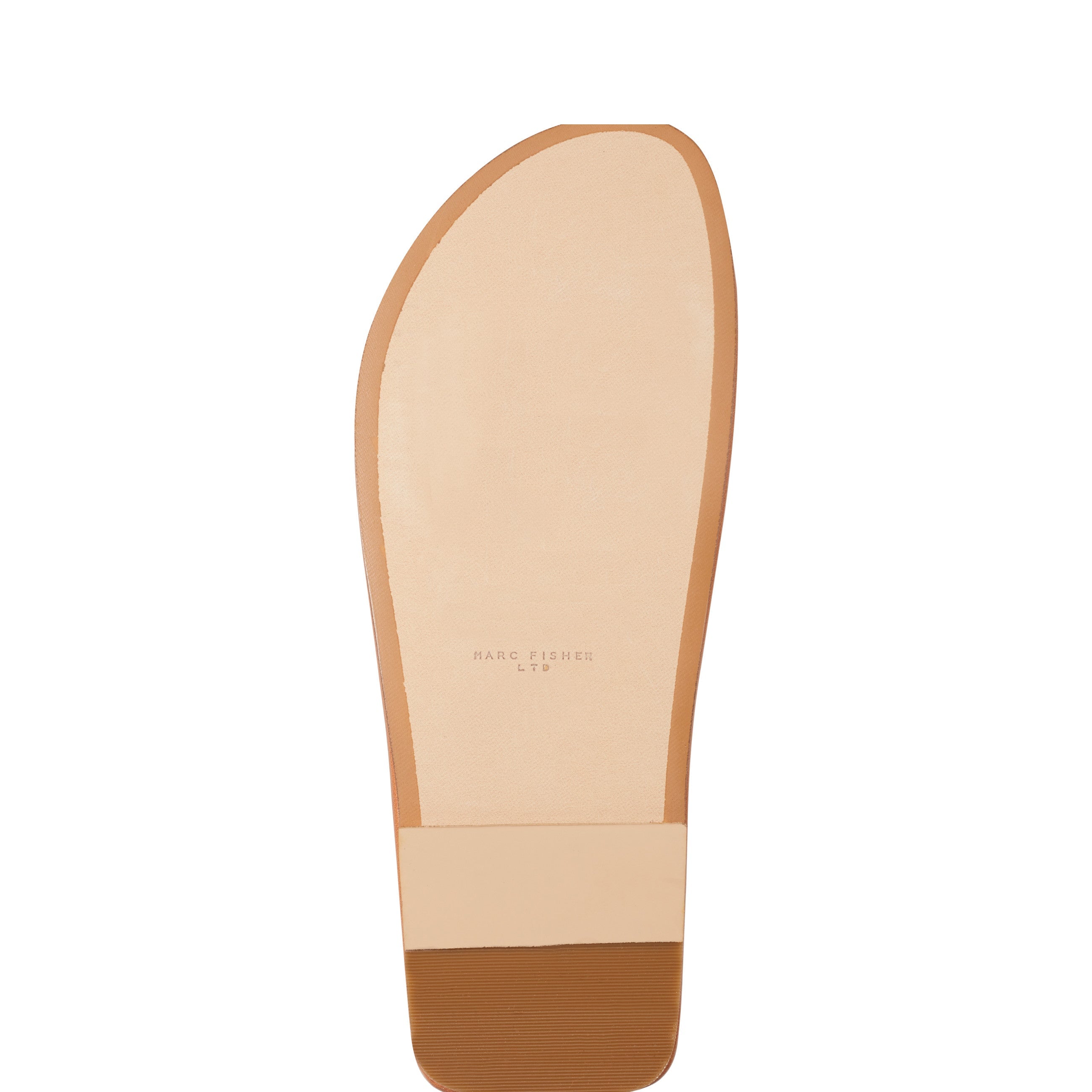Marc Fisher Gerty Strappy Flat Sandal | Natural Leather