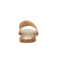Marc Fisher Glynne Woven Flat Sandal | Gold