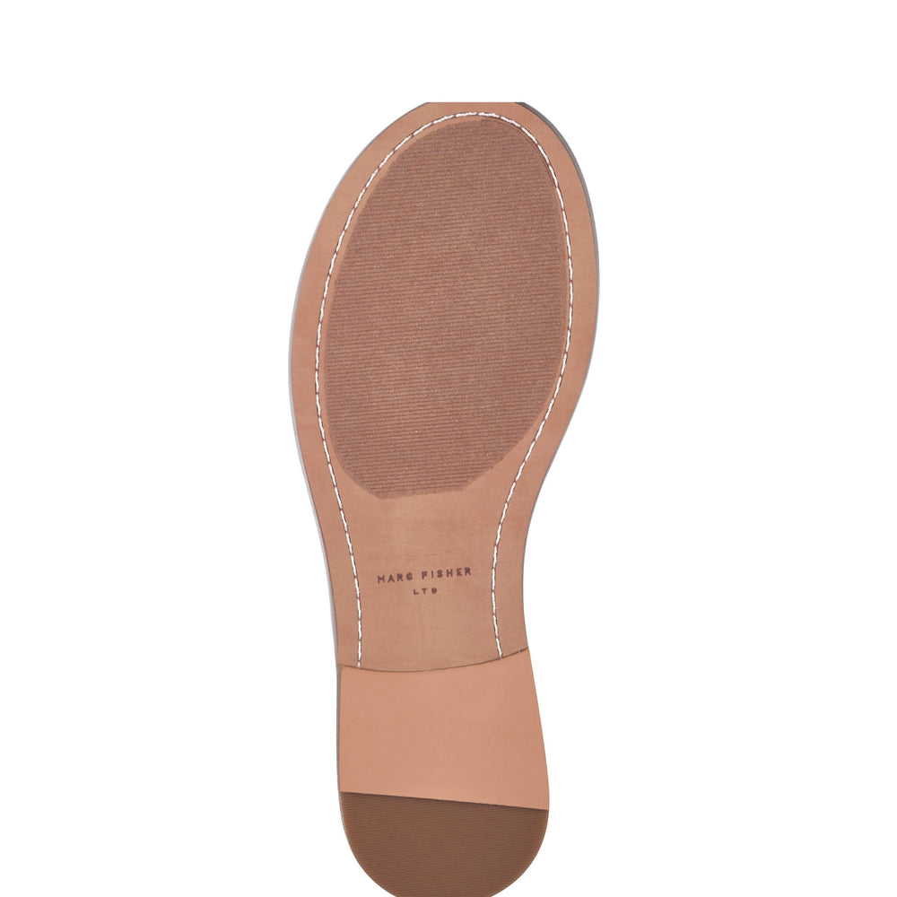Marc Fisher Glynne Woven Flat Sandal | White