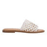 Marc Fisher Glynne Woven Flat Sandal | White