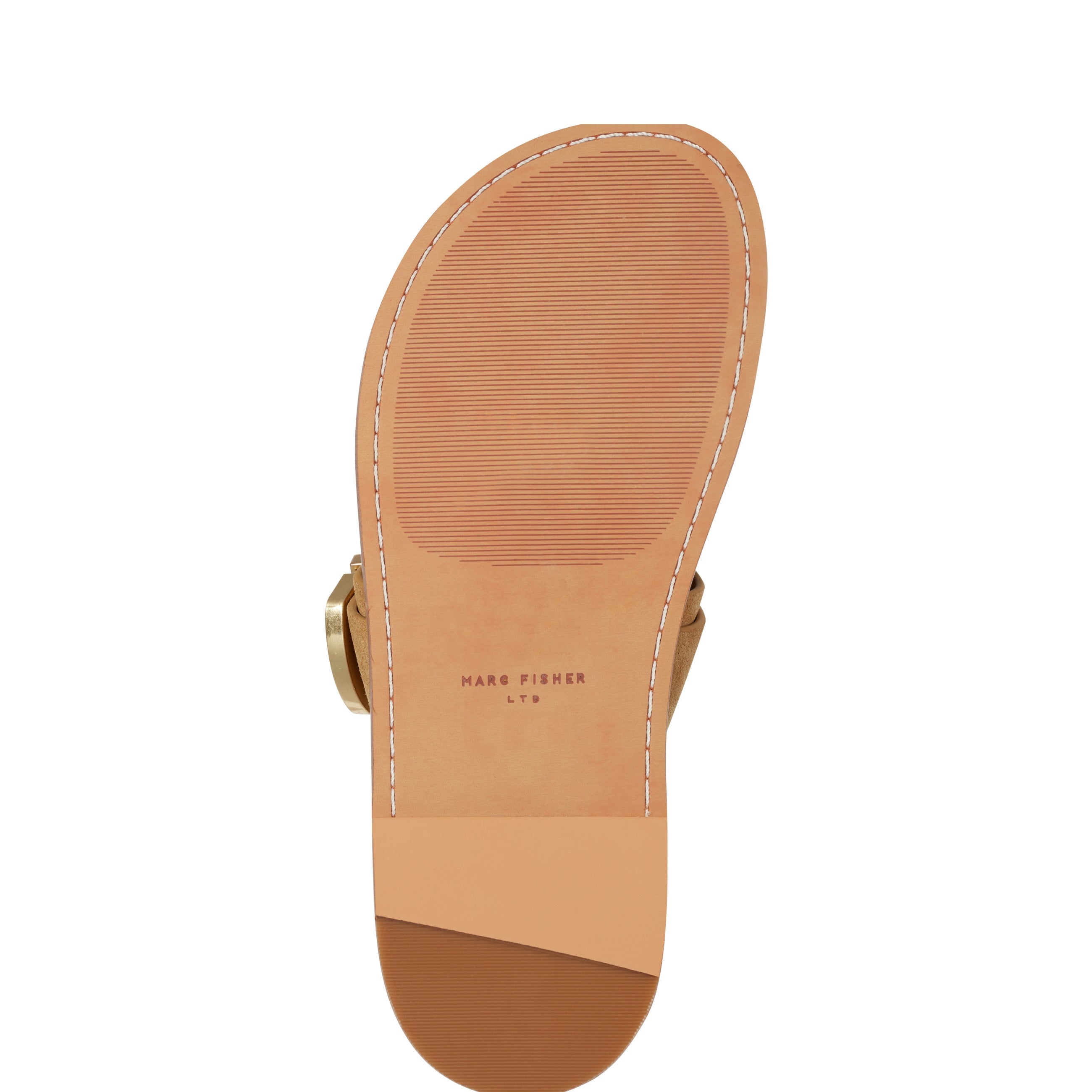 Marc Fisher Hallyn Flat Slide Sandal | Brown Suede