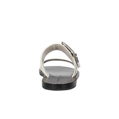 Marc Fisher Hallyn Flat Slide Sandal | Chic Cream Leather