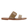 Marc Fisher Hallyn Flat Slide Sandal | Taupe Suede