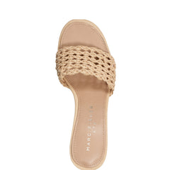 Marc Fisher Jazmine Dress Slide Sandal | Natural Raffia