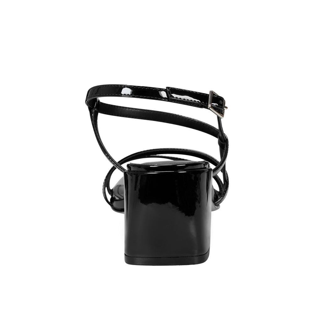 Marc Fisher Jeci Strappy Sandal | Black Patent