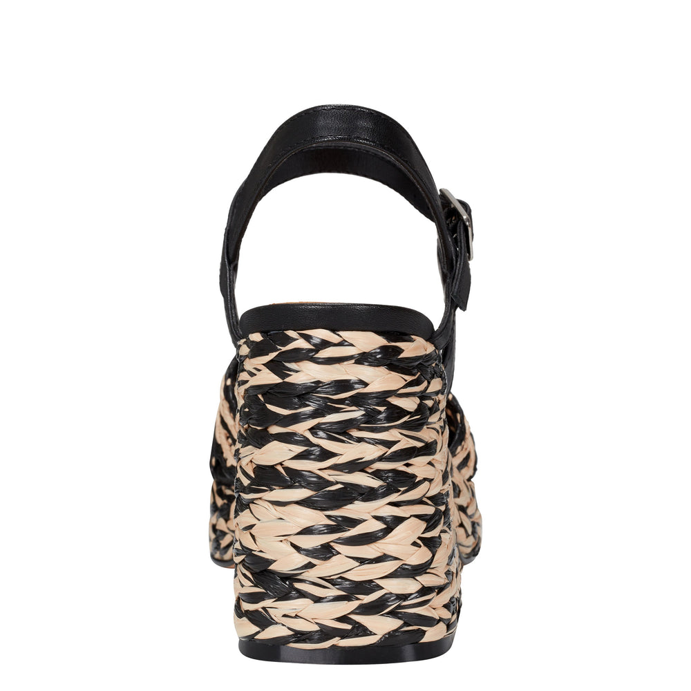 Marc Fisher Juliey Platform Sandal | Natural/Black