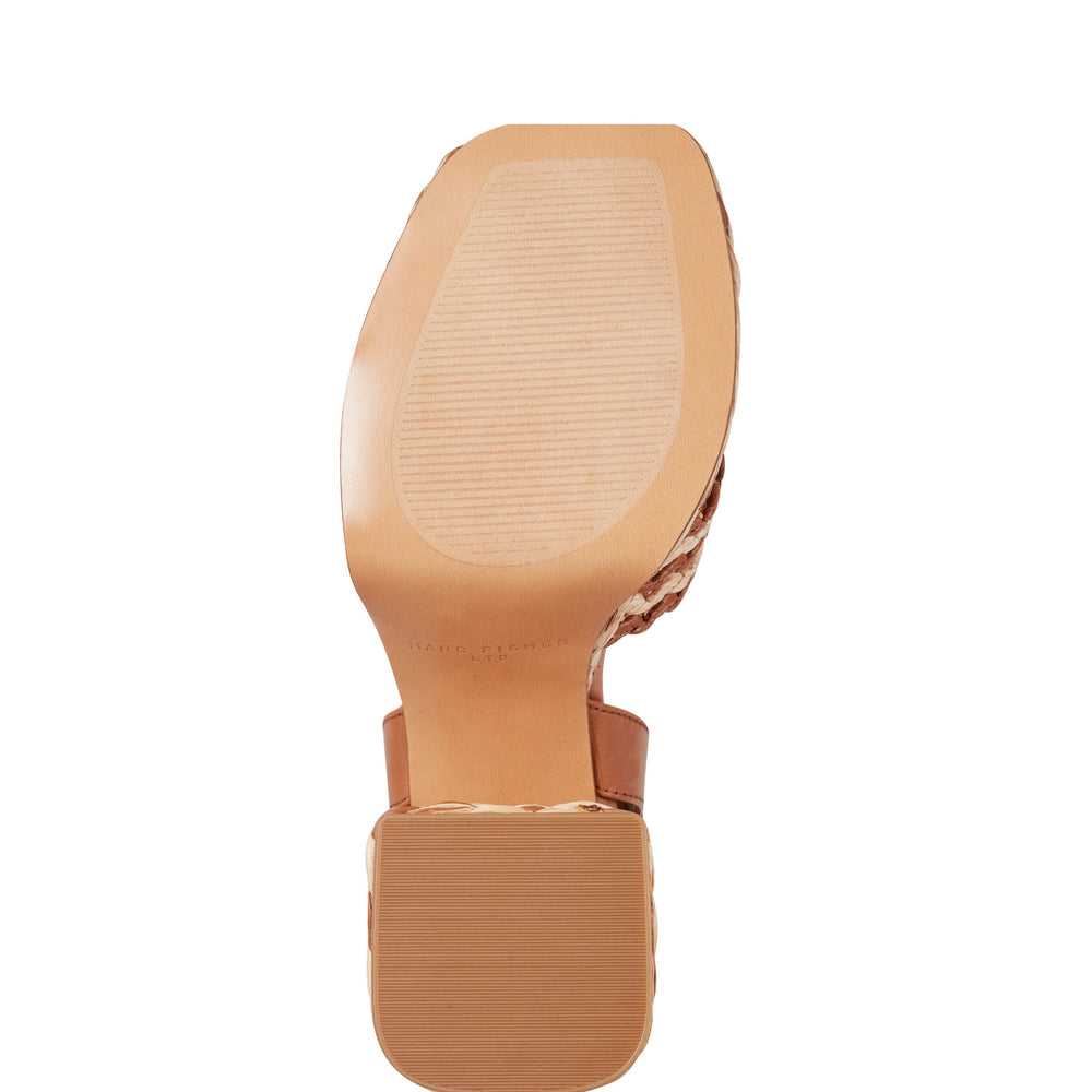 Marc Fisher Juliey Platform Sandal | Natural/Brown