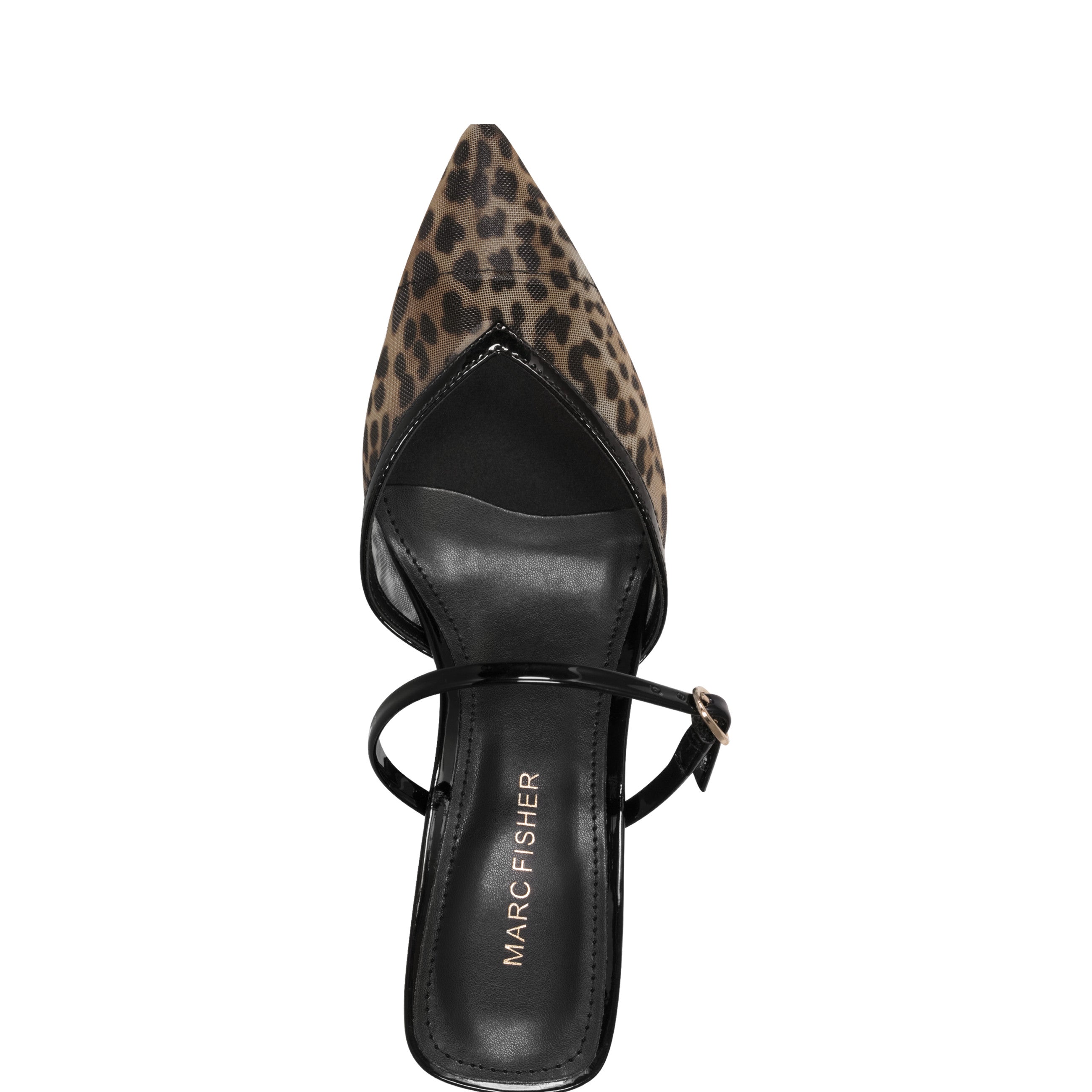 Marc Fisher Lakey Heeled Mule | Leopard Mesh
