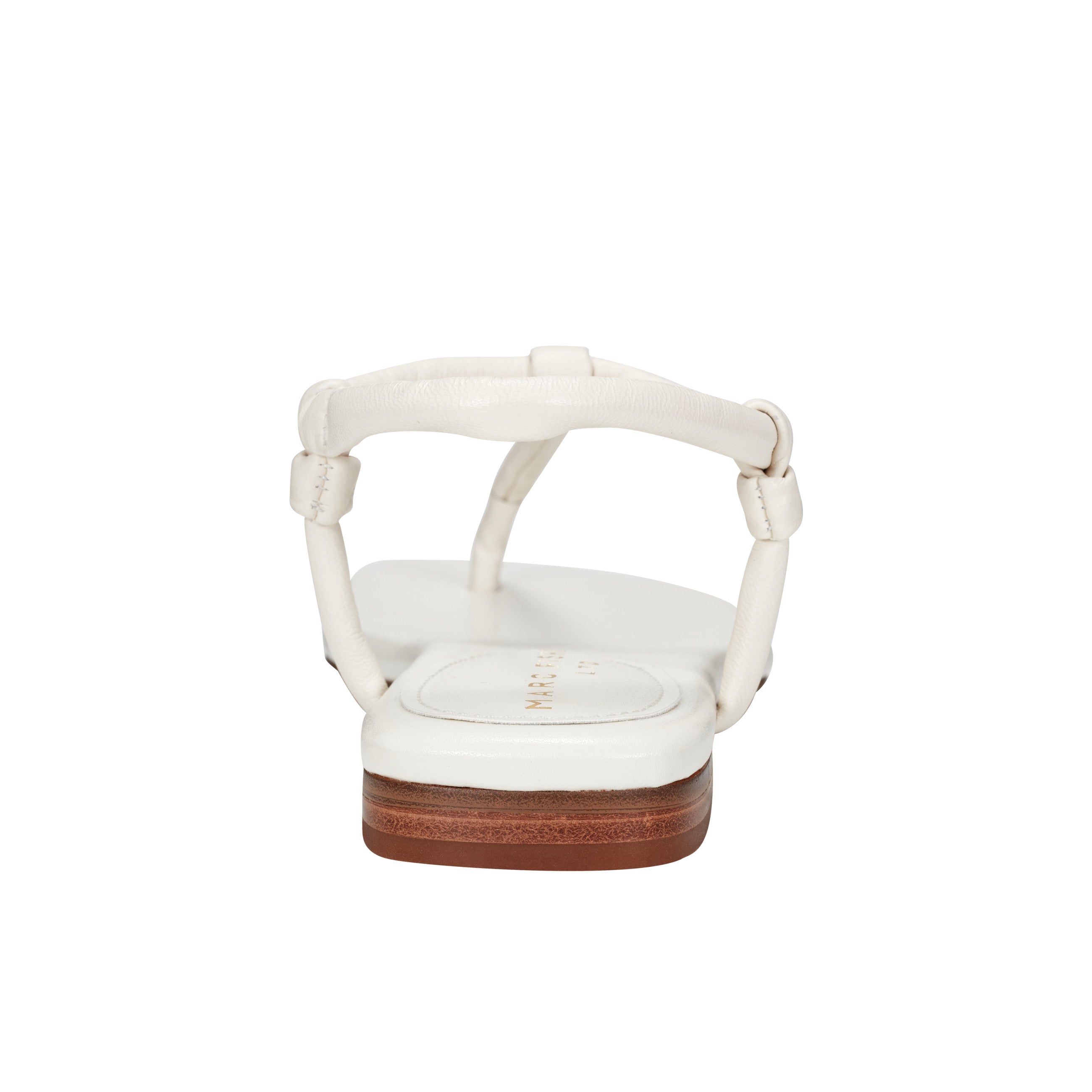 Marc Fisher Maycee Thong Flat Sandal | Chic Cream Leather