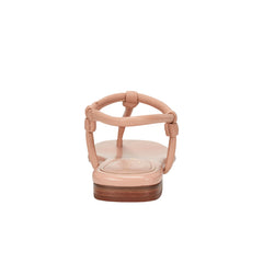 Marc Fisher Maycee Thong Flat Sandal | Natural Leather