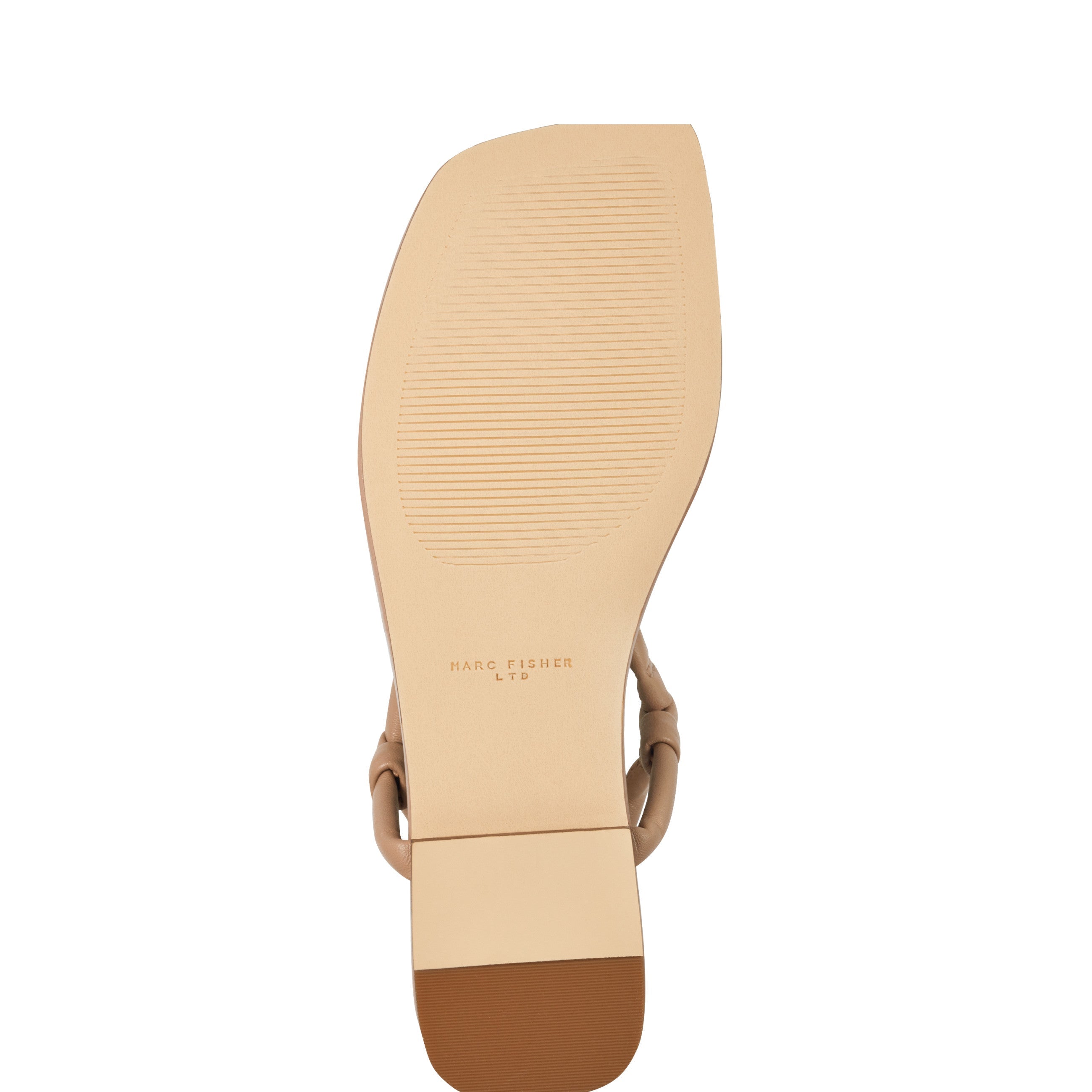 Marc Fisher Maycee Thong Flat Sandal | Natural Leather