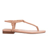 Marc Fisher Maycee Thong Flat Sandal | Natural Leather