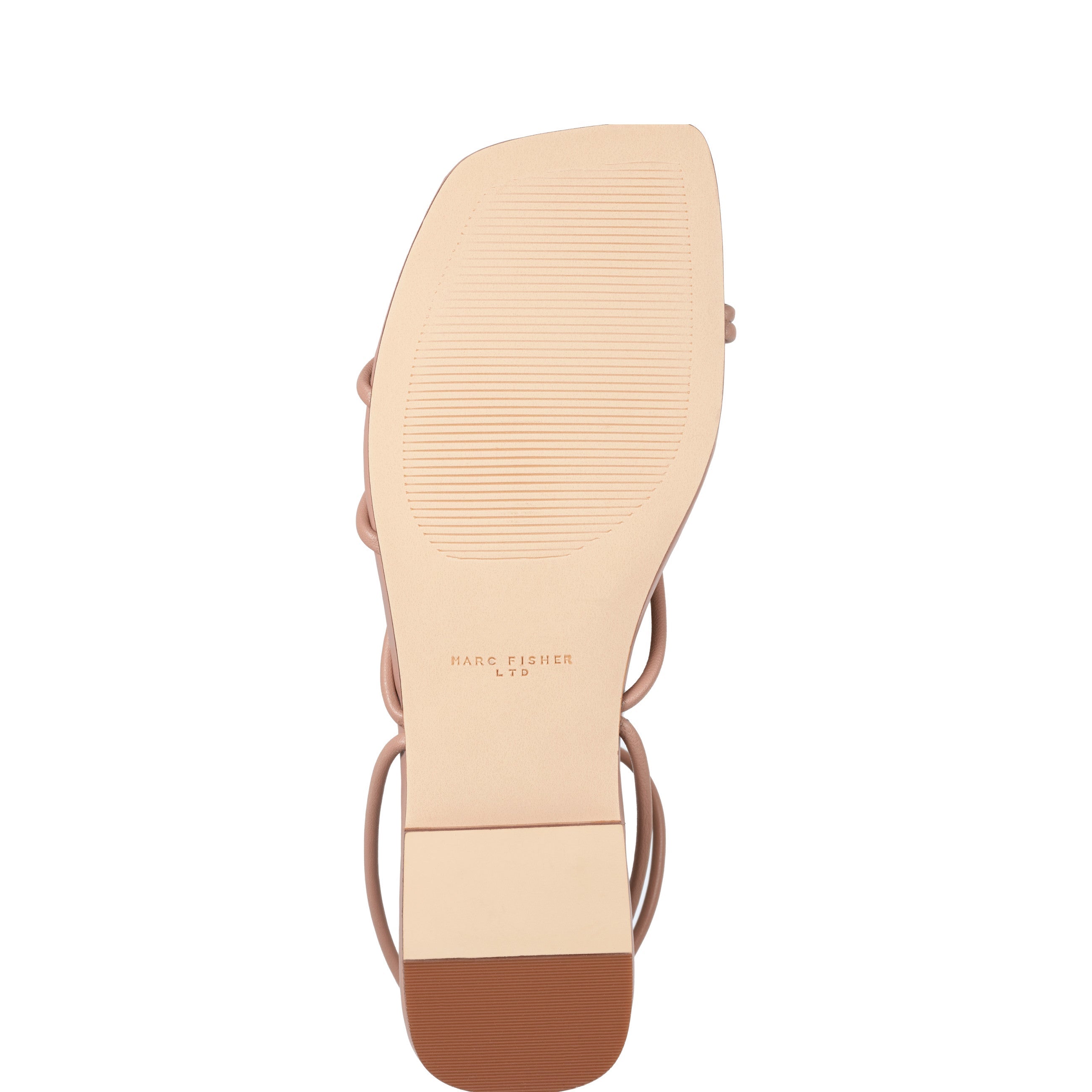 Marc Fisher Mayte Strappy Flat Sandal | Natural Leather