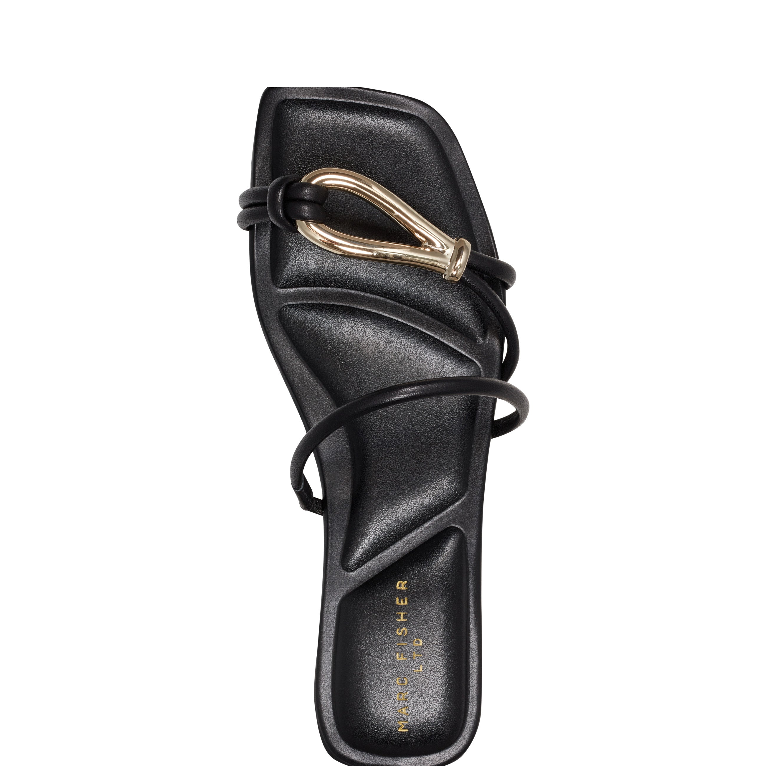 Marc Fisher Mazza Flat Slide Sandal | Black