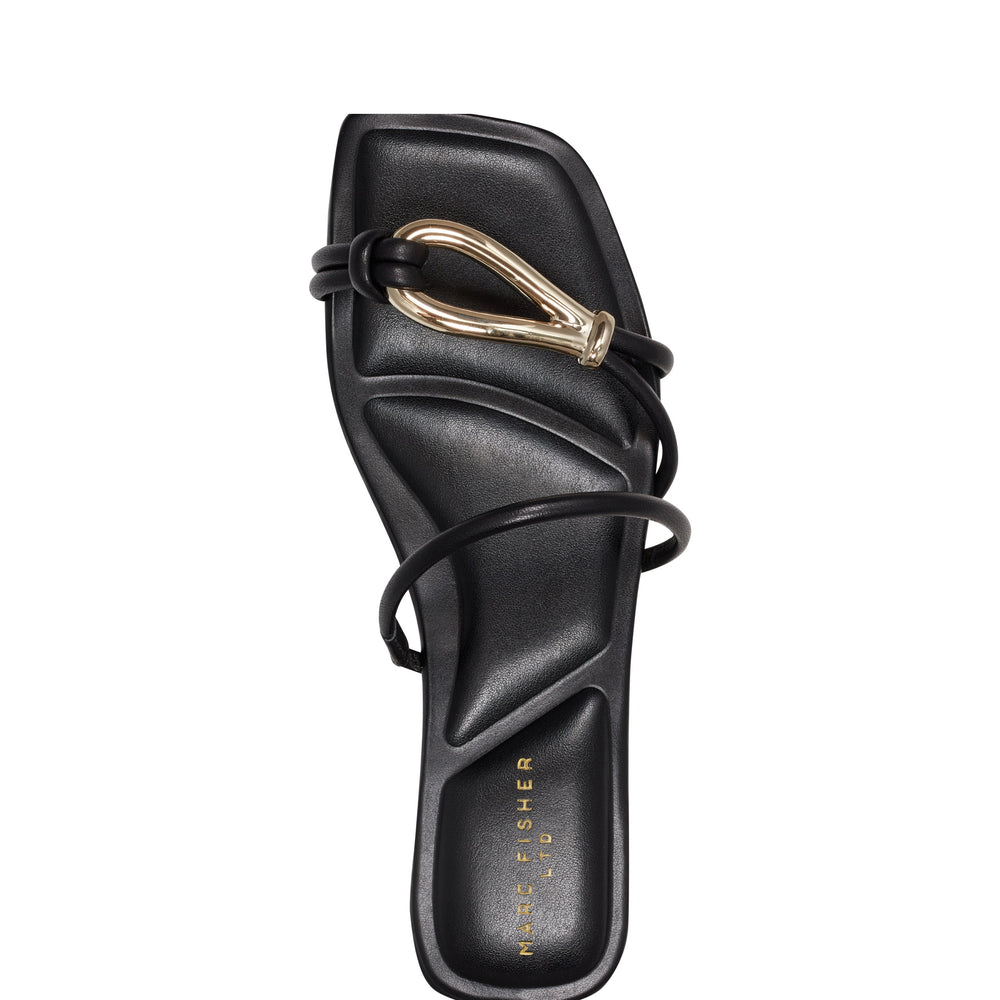 Marc Fisher Mazza Flat Slide Sandal | Black