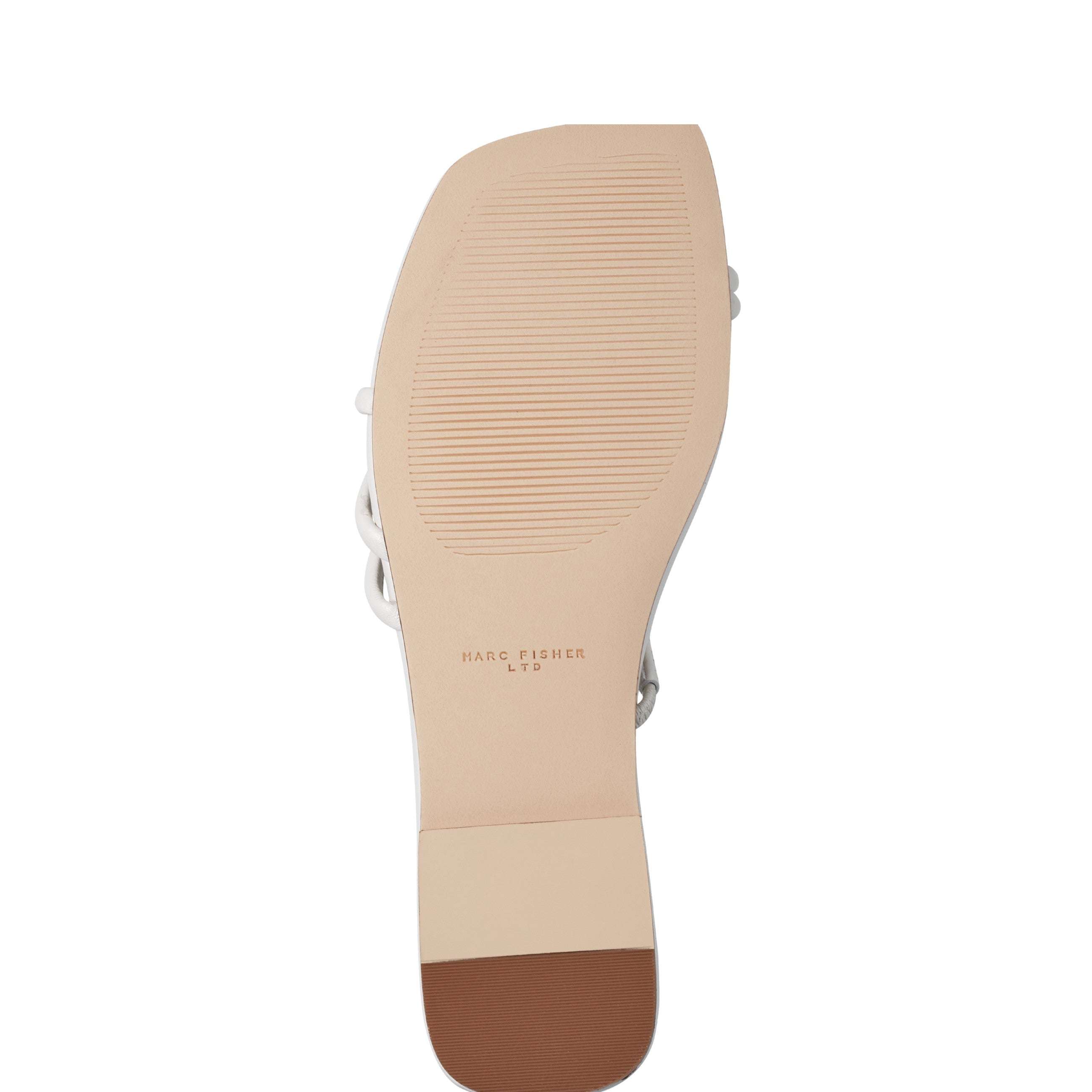 Marc Fisher Mazza Flat Slide Sandal | Chic Cream