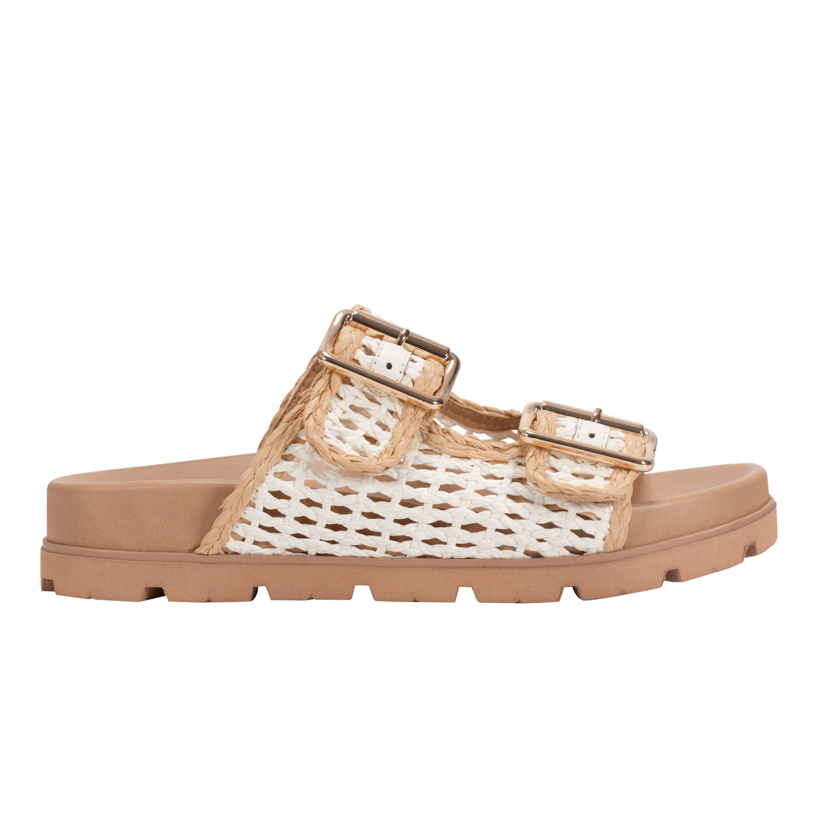 Marc Fisher Mylan Footbed Sandal | Chic Cream