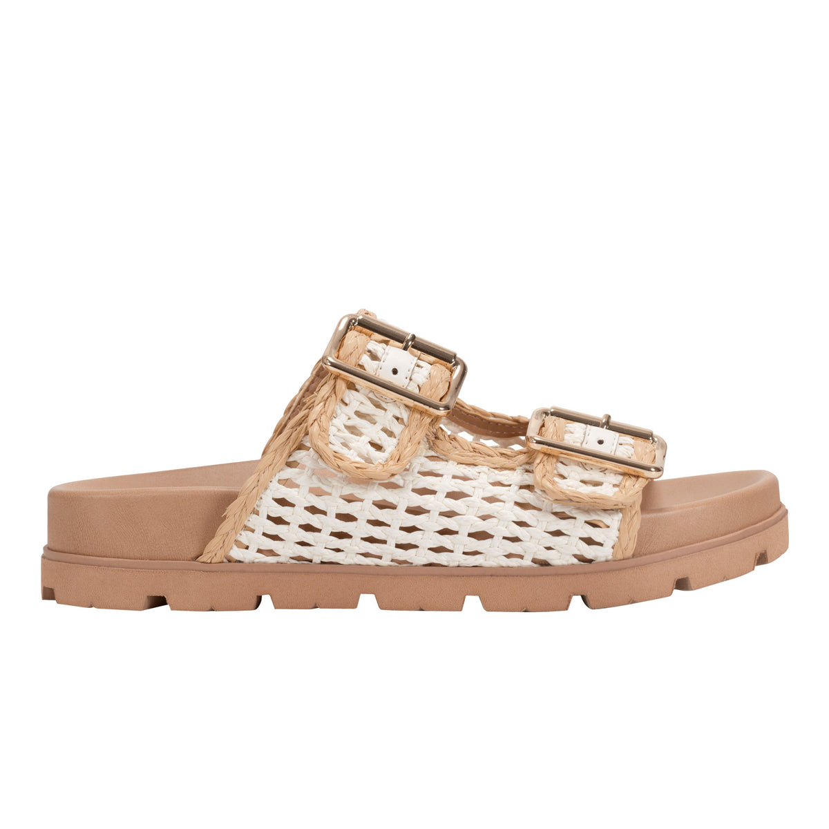 Marc Fisher Mylan Footbed Sandal | Chic Cream