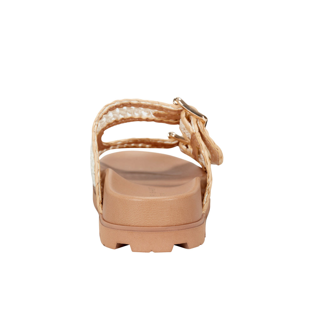 Marc Fisher Mylan Footbed Sandal | Chic Cream