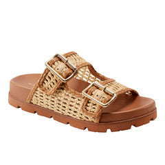 Marc Fisher Mylan Footbed Sandal | Natural
