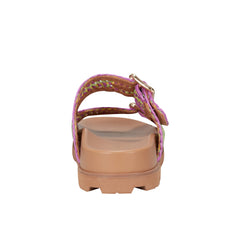 Marc Fisher Mylan Footbed Sandal | Purple/Green