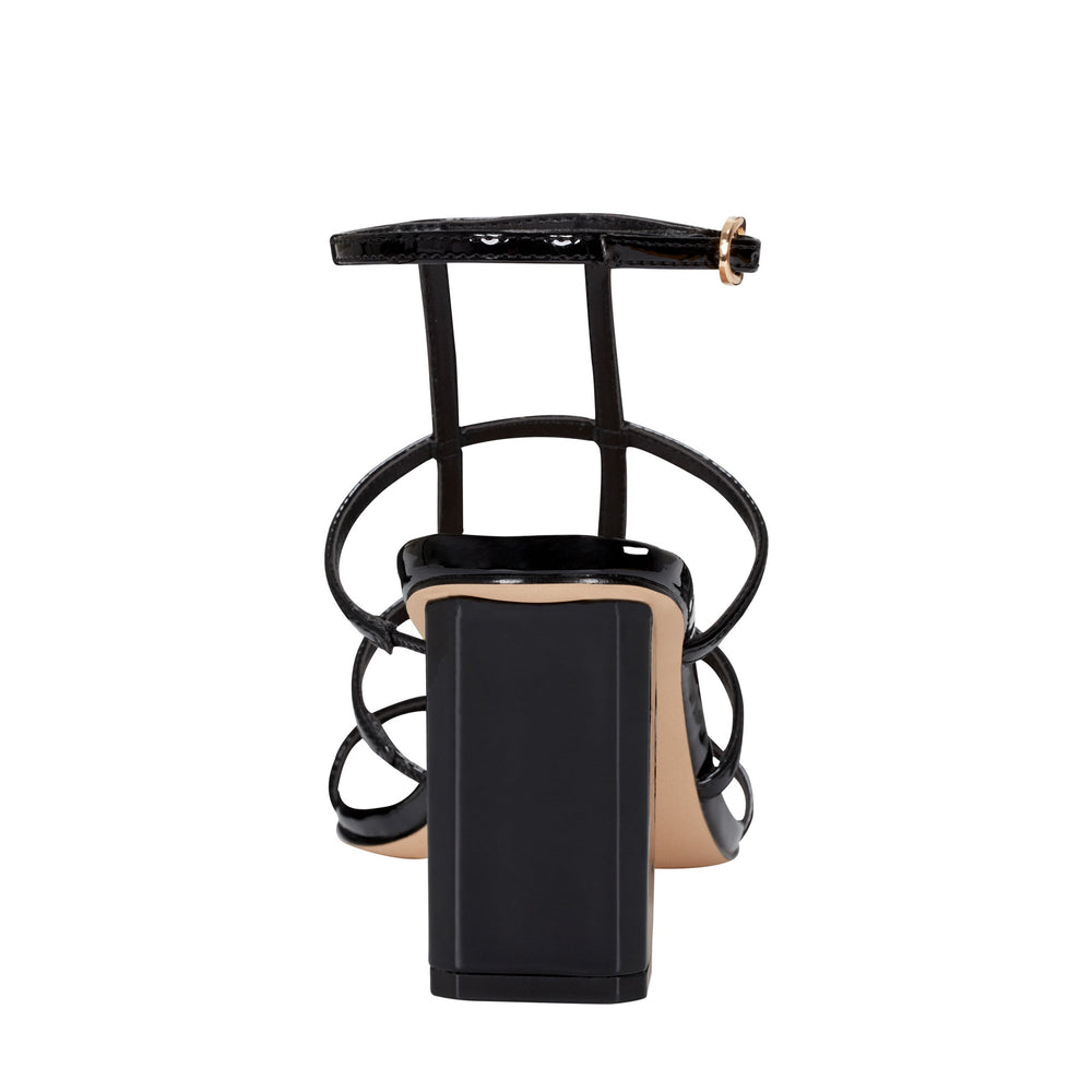 Marc Fisher Norene Strappy Sandal | Black Patent