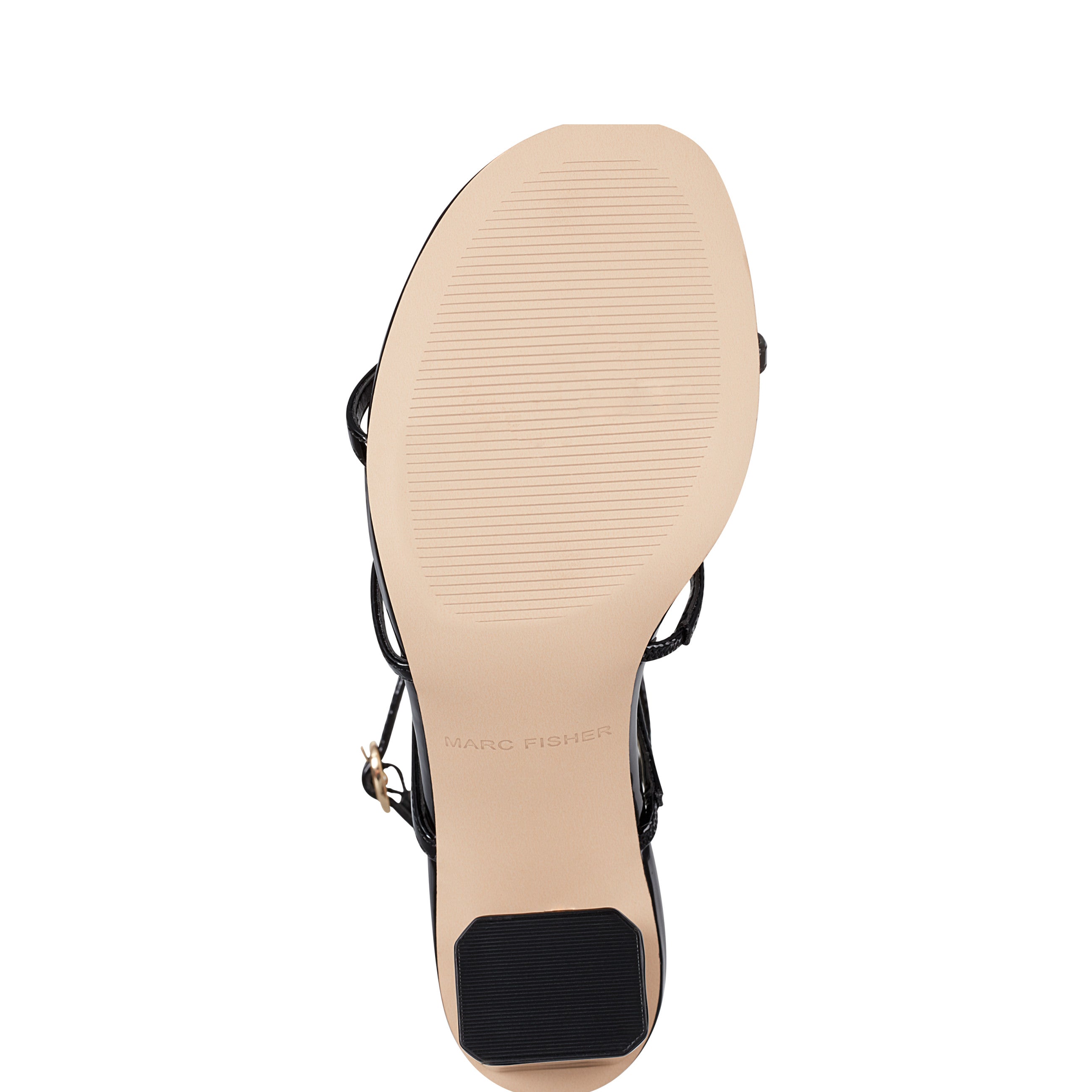 Marc Fisher Norene Strappy Sandal | Black Patent
